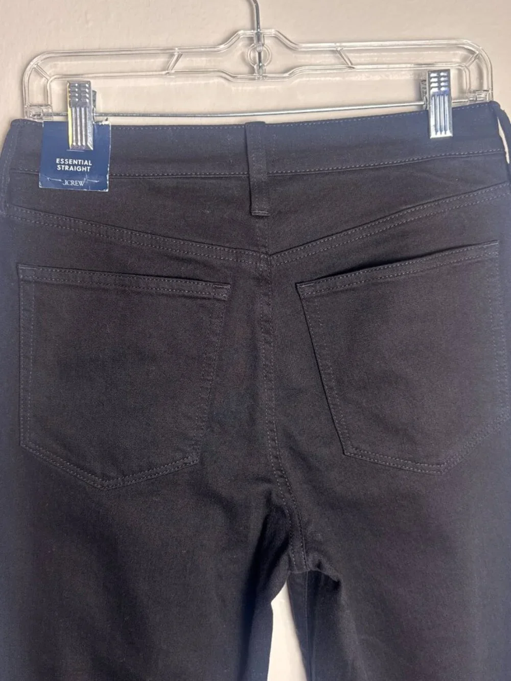 J.Crew High-Rise Straight Leg Jeans in Black